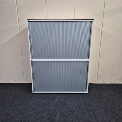 Aufsatz-Sideboard / VS Büromöbel / weiß / 120 cm / 4 Ordnerhöhen