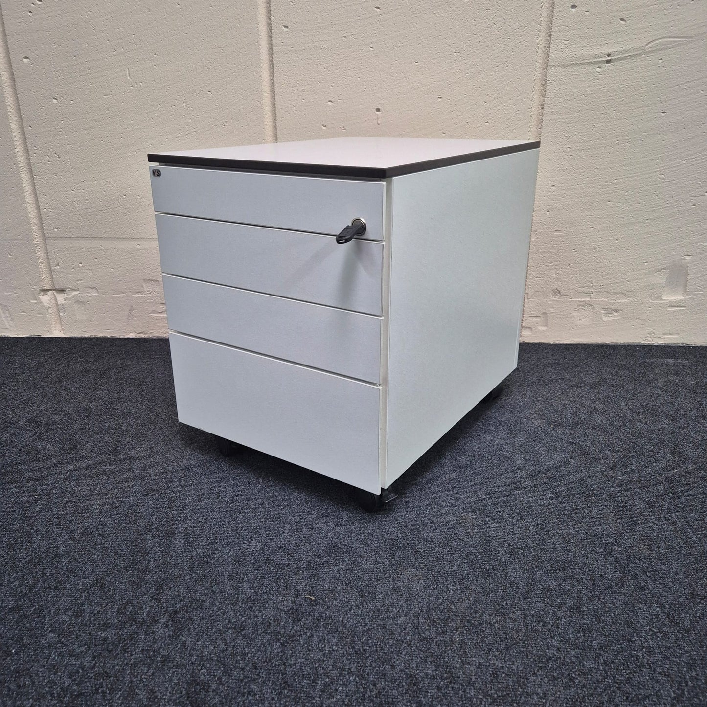 Rollcontainer / VS Büromöbel / weiß / 60 cm / Schubladen