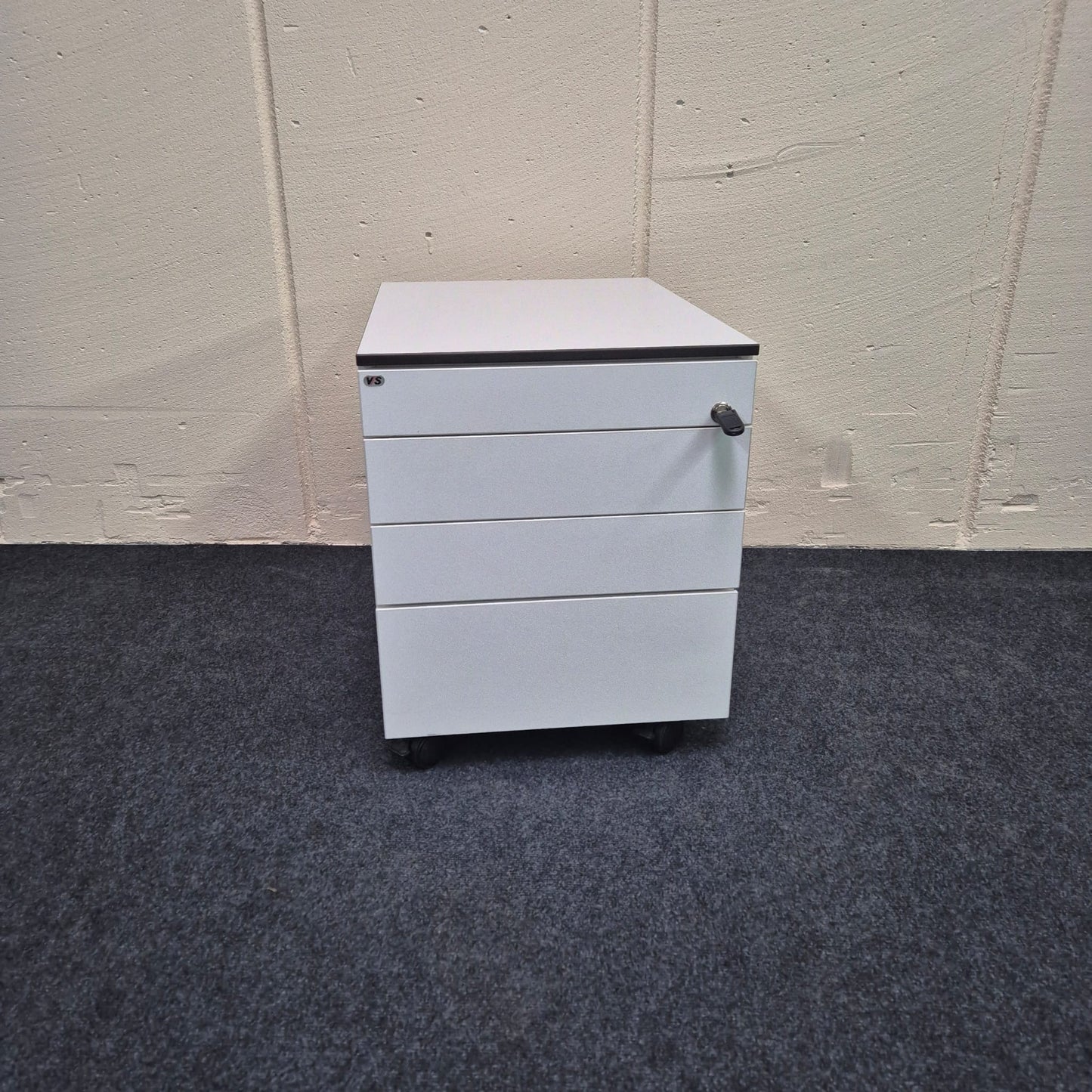 Rollcontainer / VS Büromöbel / weiß / 60 cm / Schubladen