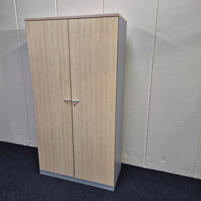 Aktenschrank / OKA / ahorn / 100 cm / 5 Ordnerhöhen + Garderobe