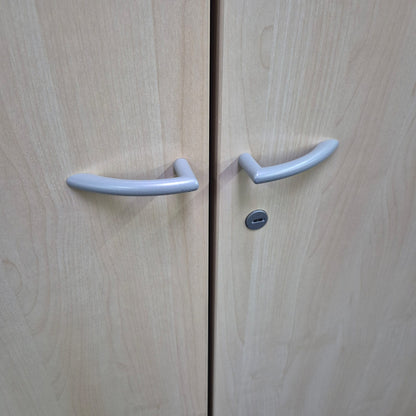 Aktenschrank / OKA / ahorn / 100 cm / 5 Ordnerhöhen + Garderobe