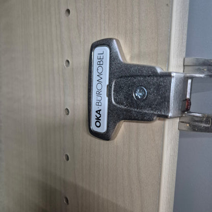 Aktenschrank / OKA / ahorn silber / 100 cm / 5 Ordnerhöhen