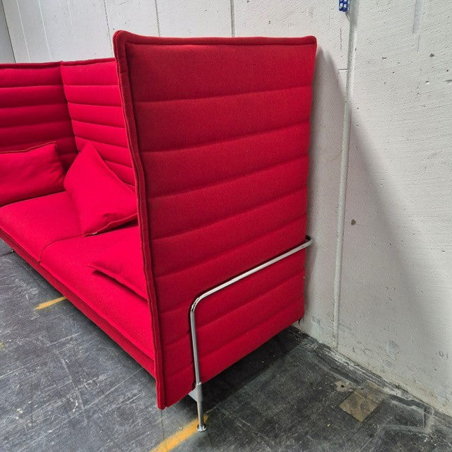 Alkoven Vitra rot 3 Sitzer